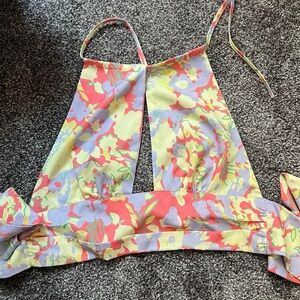Colorful Floral Halter Top